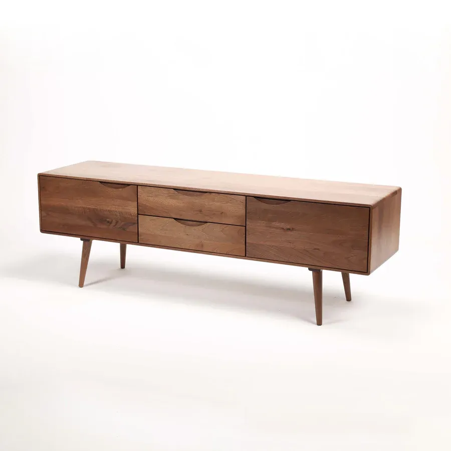 Tv Komoda Primo Bassa 200x41.5cm, Materijal: Puno drvo Orah - Čakovec, Čakovec-zapad