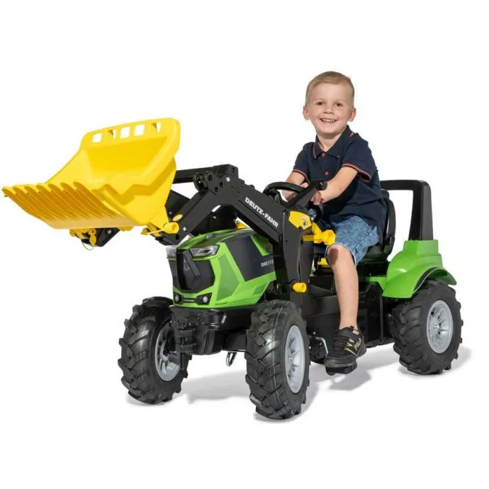 rolly toys farmtrac premium ii deutz 8280 ttv traktor na pedale sa uto - slika 2