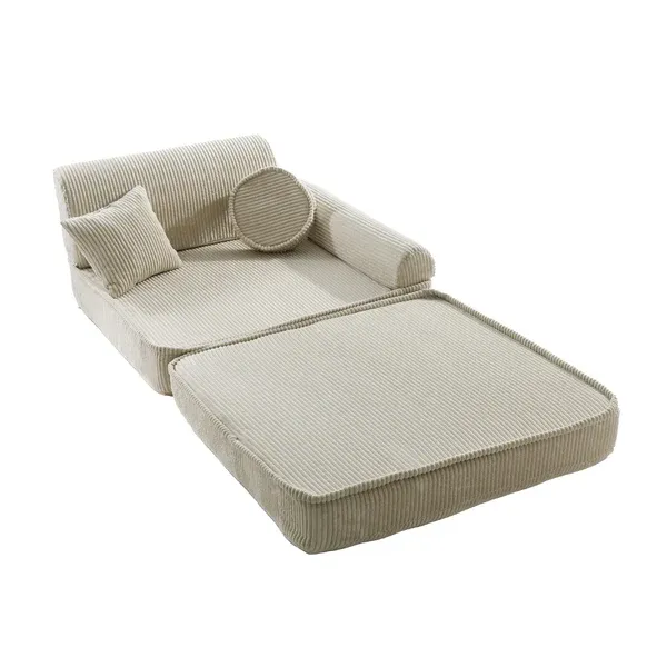 velika modularna sofa za djecu - ecru - slika 4