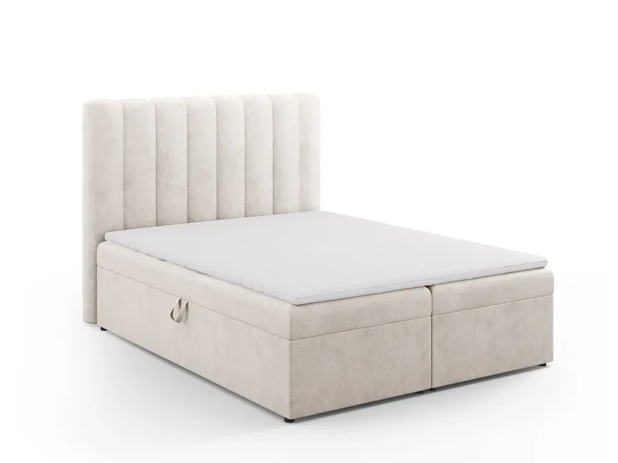 Box spring krevet Kelp, Materijal: Strukturirana tkanina - Čakovec
