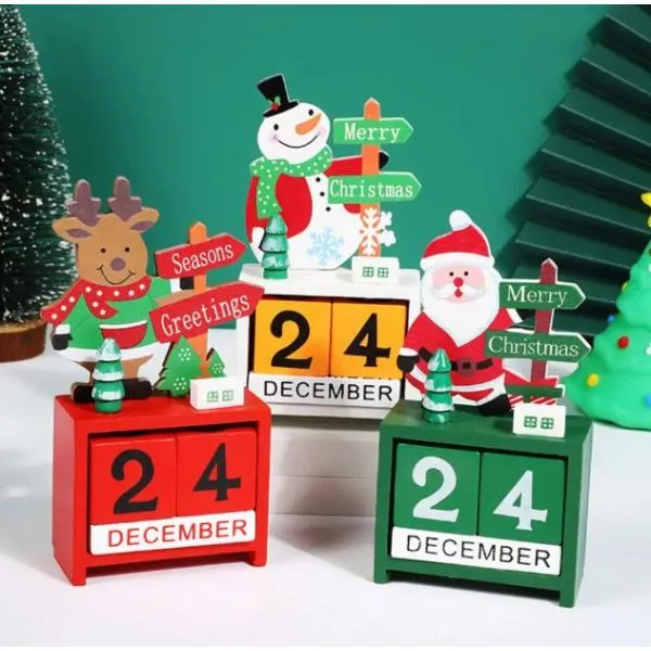 Božićni ukras stolni kalendar - Zagreb