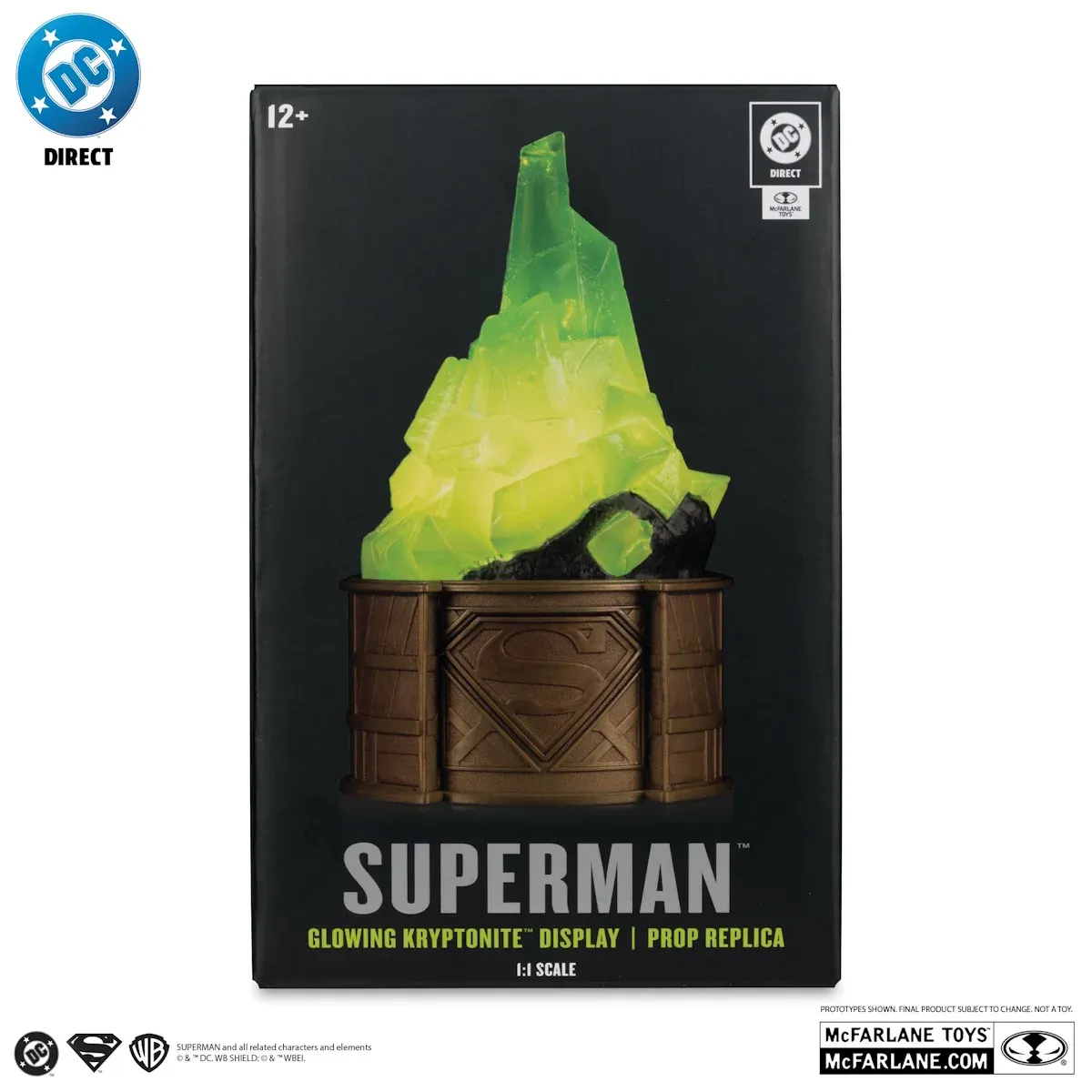 superman glowing kryptonite display replica - slika 7