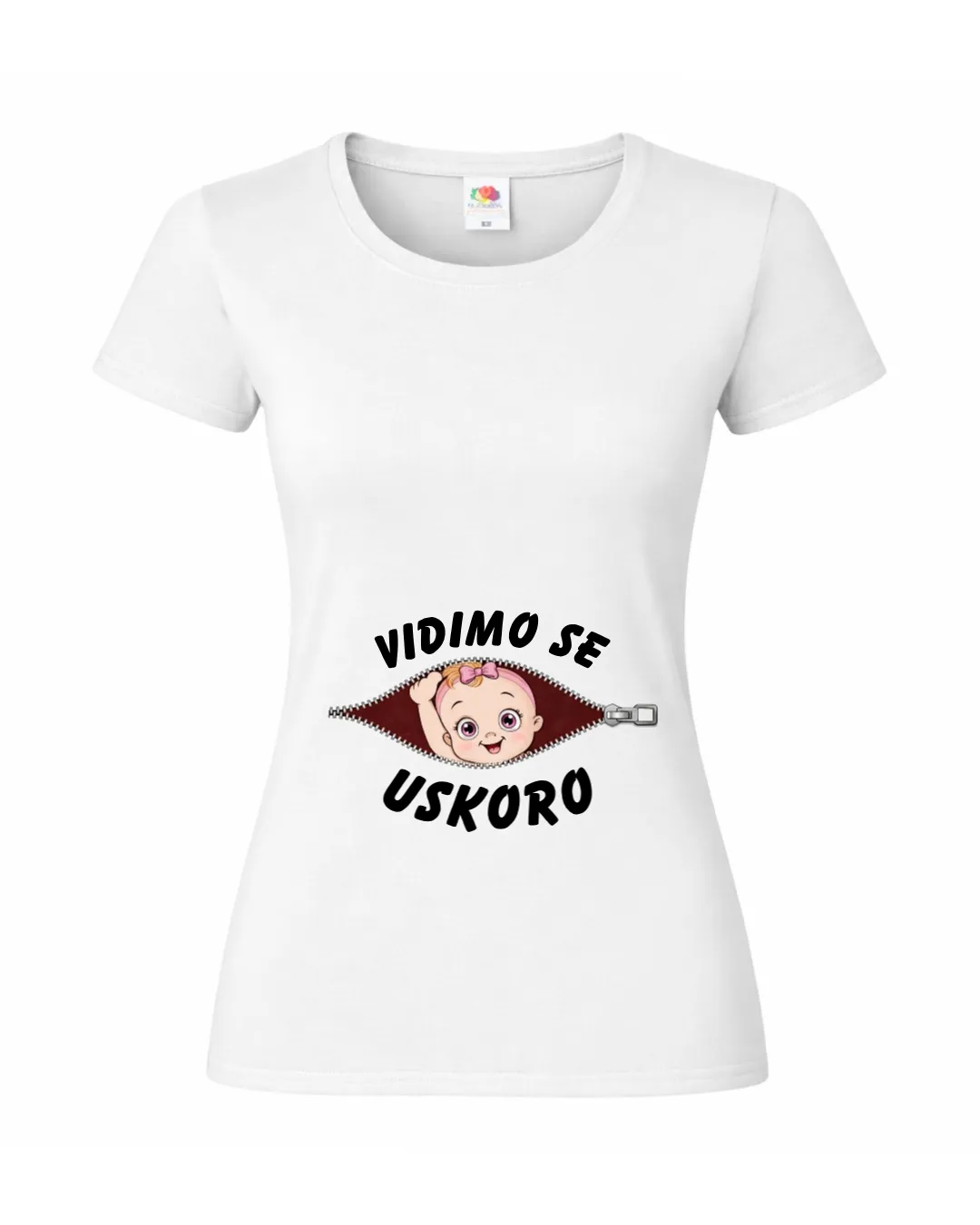 Majica za trudnice – Vidimo se uskoro (djevojčica) - Otočac