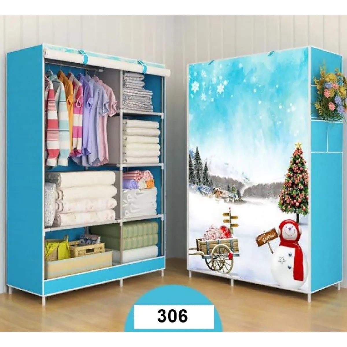 sklopivi ormar sa printom 170x105 cm vodootporan - slika 17