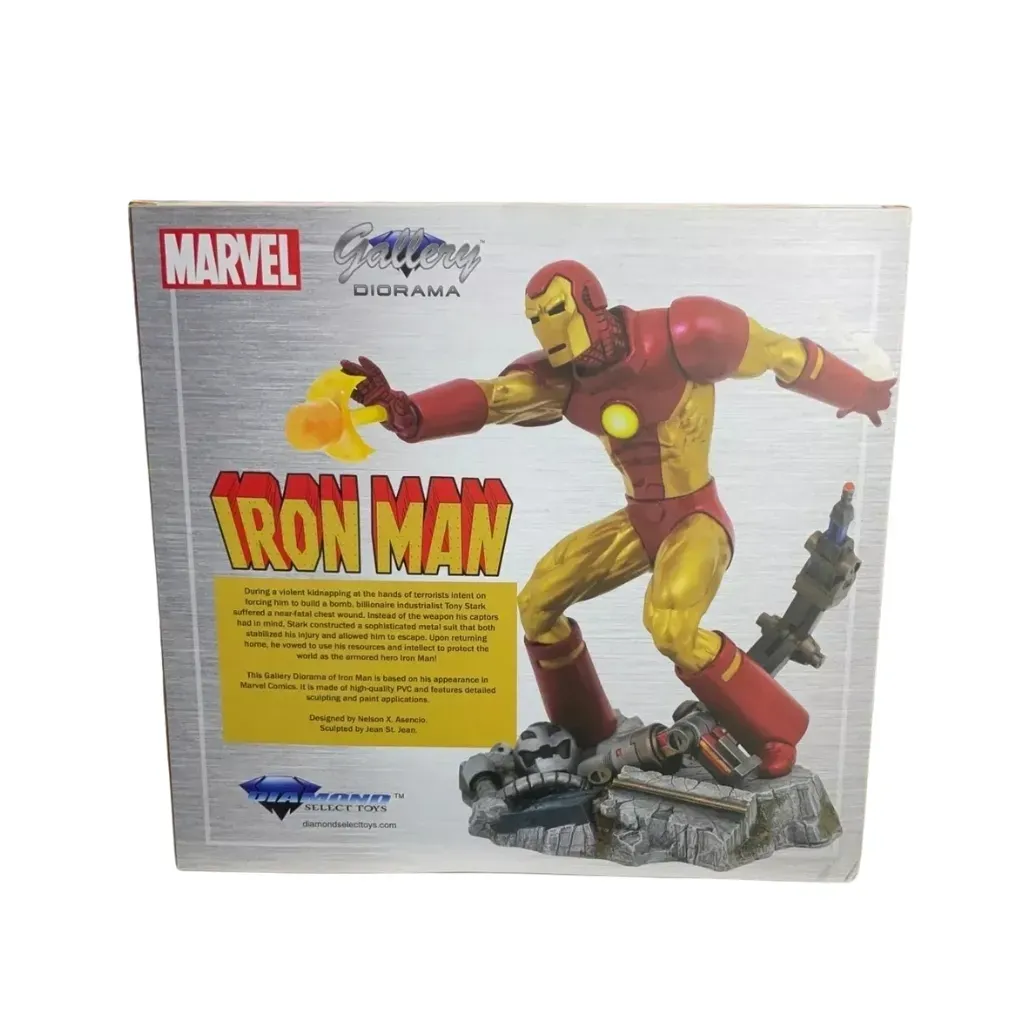 diamond select marvel gallery: iron man (comic) figura, 23cm - slika 4