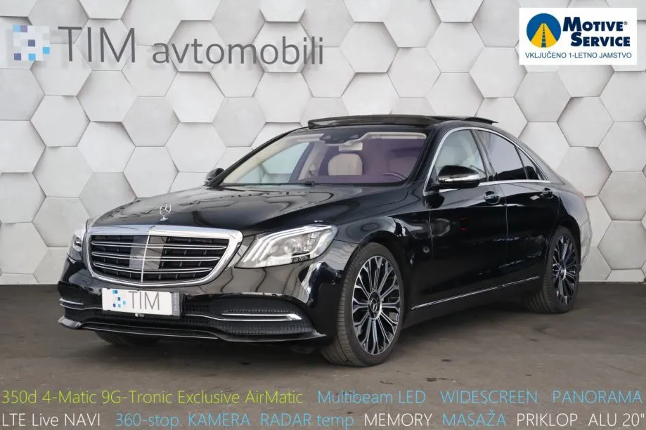 Mercedes-Benz S-Razred S 350d 4-Matic 9G-Tronic Exclusive 286KM AirMat - Brinje, Dol pri Ljubljani