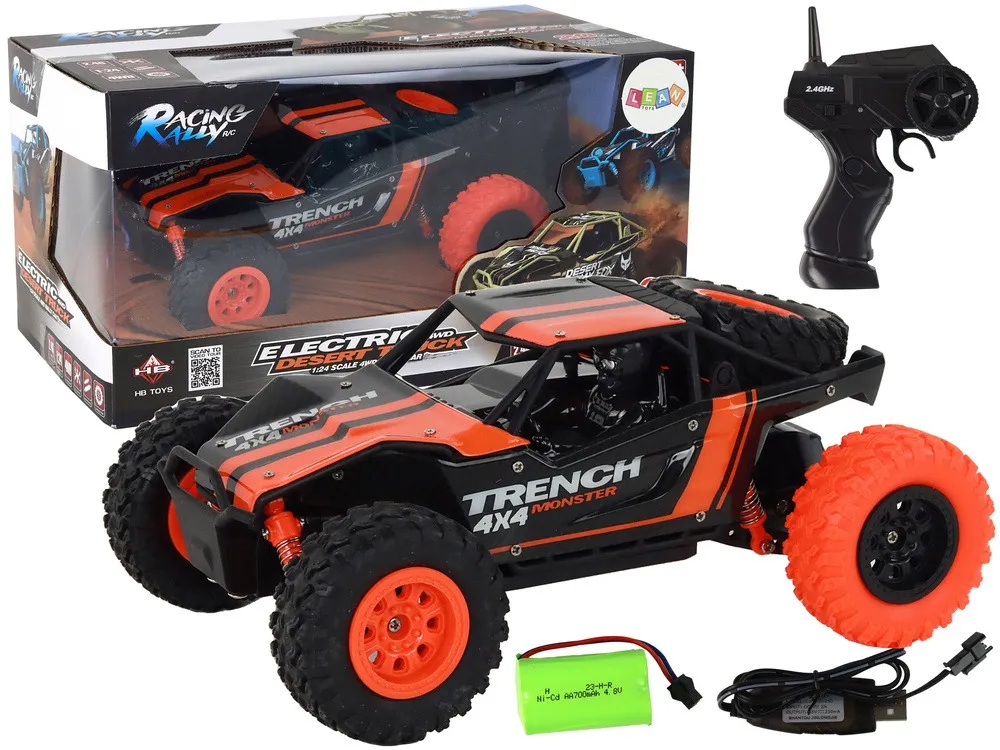 Remote Controlled Off-Road Car R/C 1:24 Orange - Mursko Središće