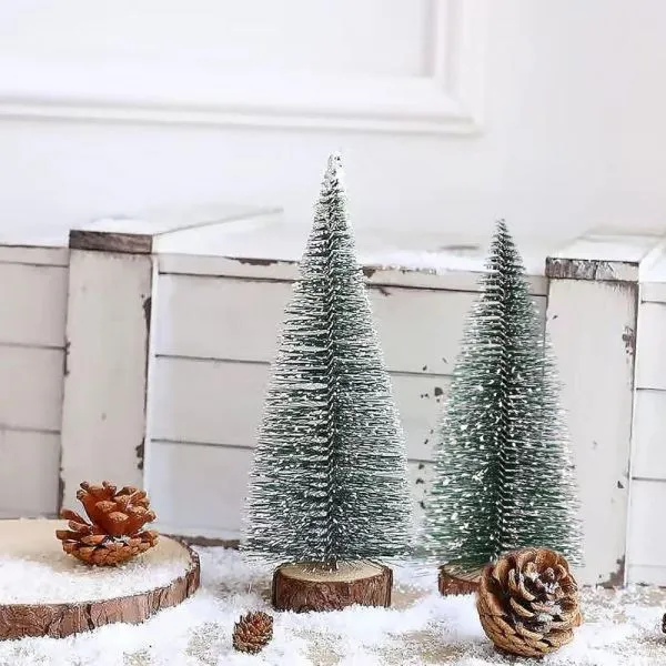 (10 kom) stolno božićno drvce - pine - slika 2