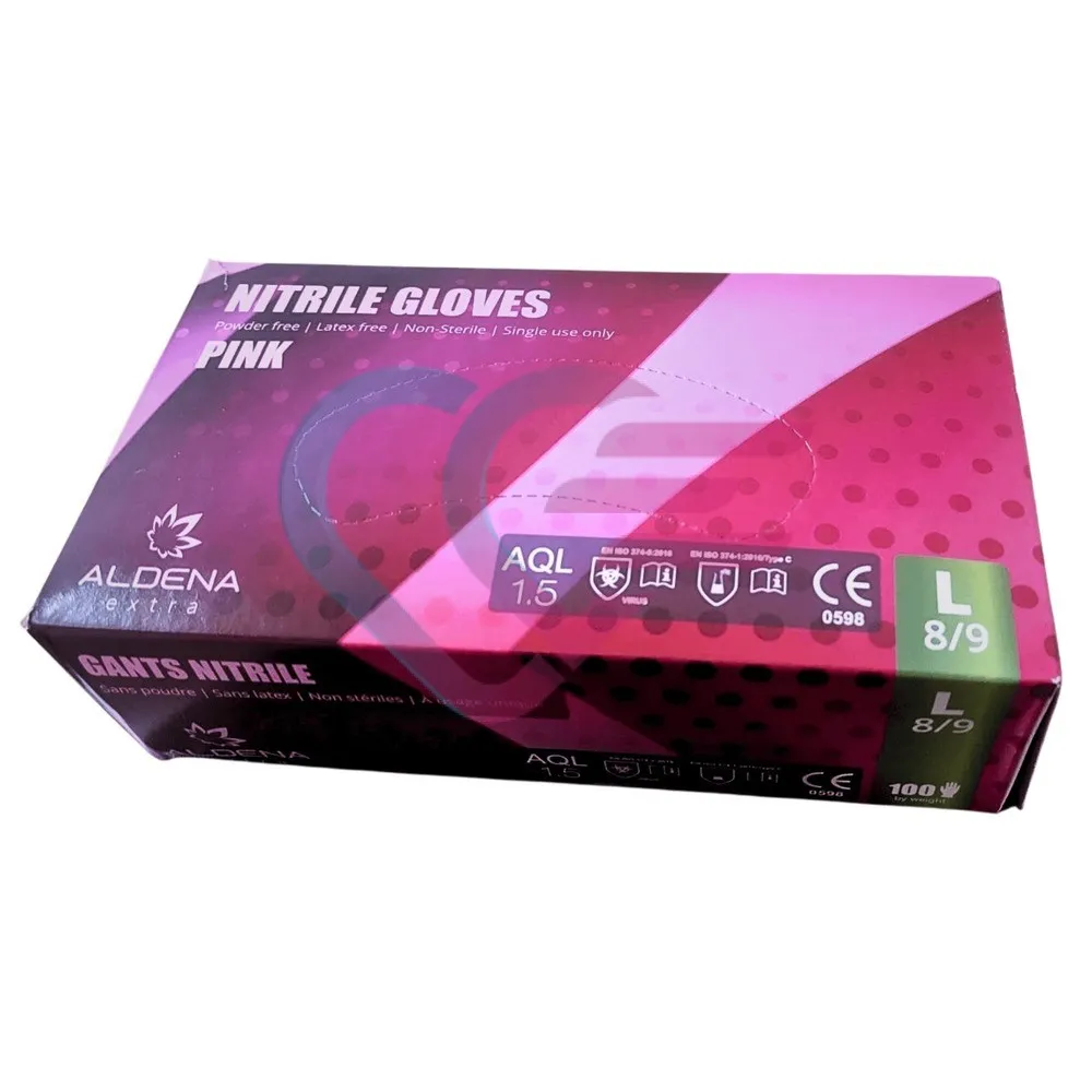 Rukavice Nitril, Pink, L - Čakovec