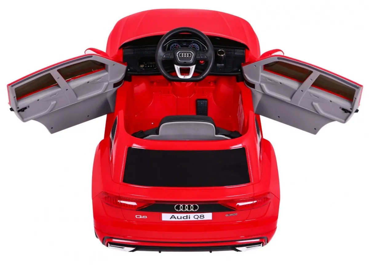 licencirani auto na akumulator audi q8 lift - crveni - slika 10