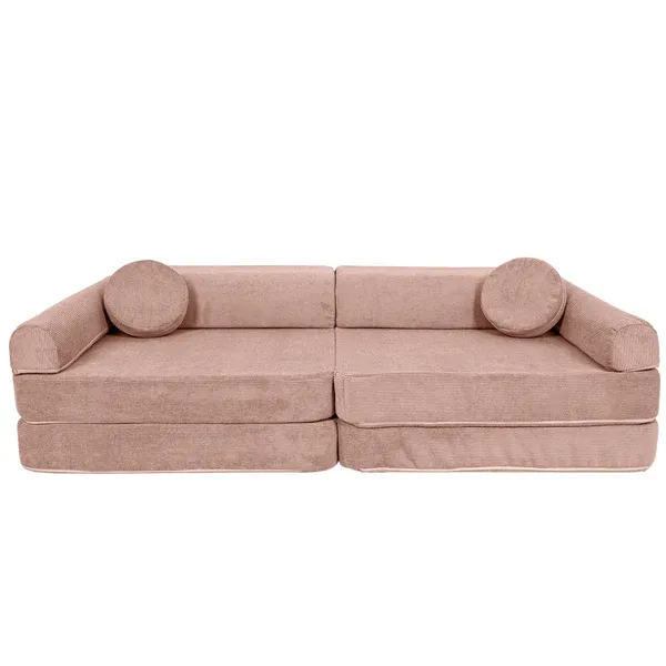 velika modularna sofa za djecu - slimcord corduroy pink - slika 4