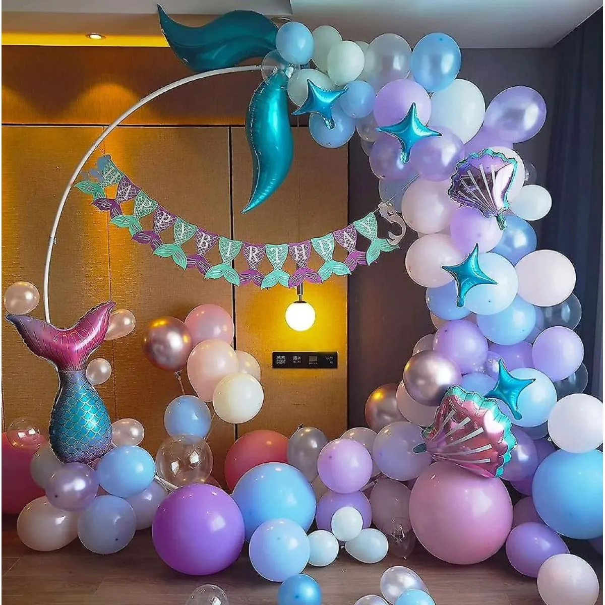 luk od balona - mermaid purple - blue - slika 3
