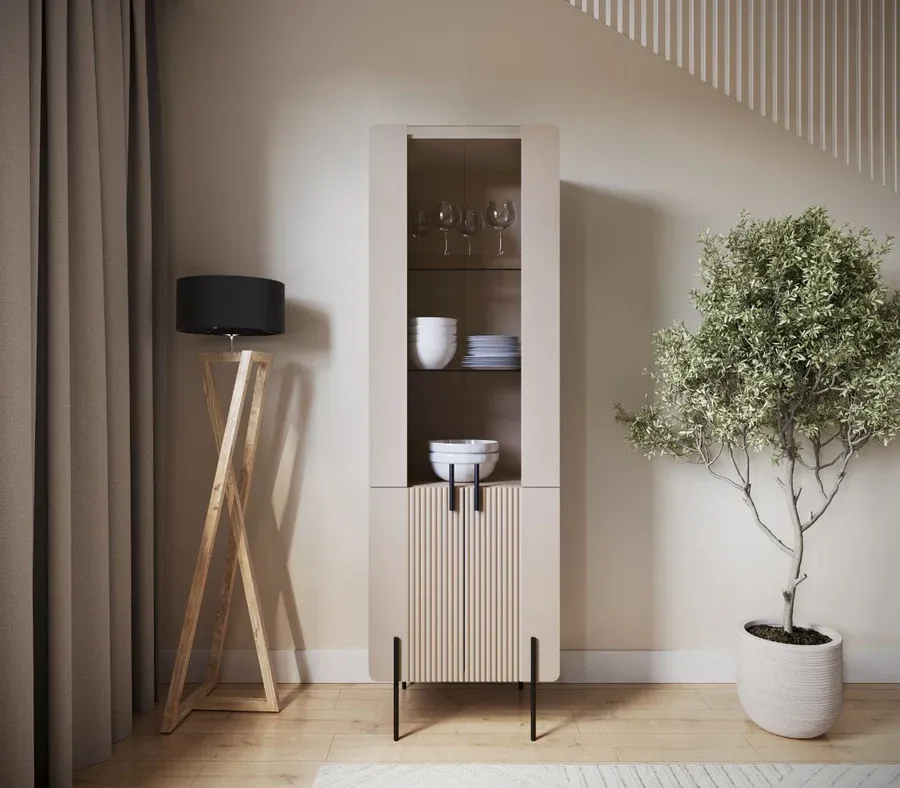 Vitrina Malmi 190cm, Materijal: MDF, Melaminska ploča - Čakovec