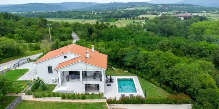 istra, labin, kršan – kuća s bazenom i panoramskim pogledom - slika 23
