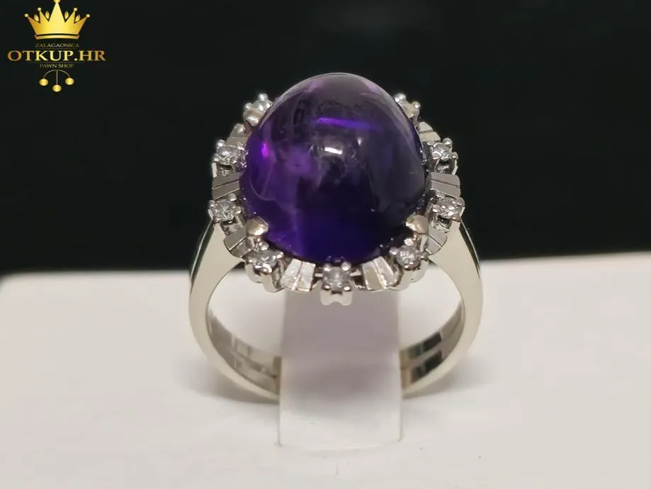 ZLATNI PRSTEN S DIJAMANTIMA (14k) 0,15ct / R1, RATE ! - Zagreb