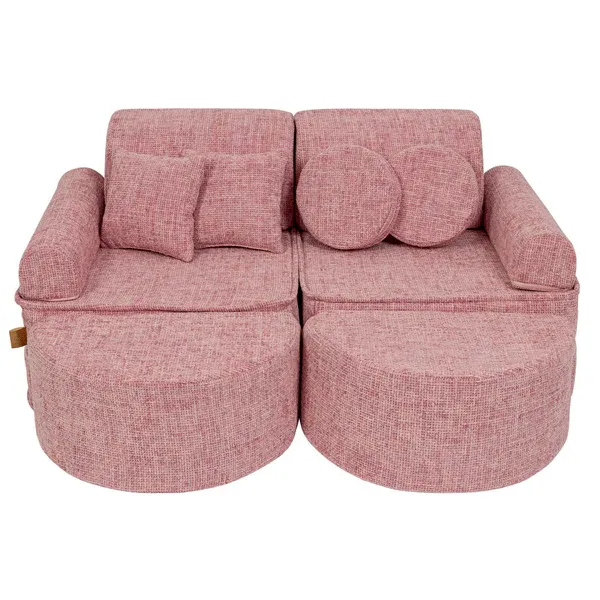 Srednja modularna sofa za djecu - Tangle Bubblegum Pink Plus - Zagreb