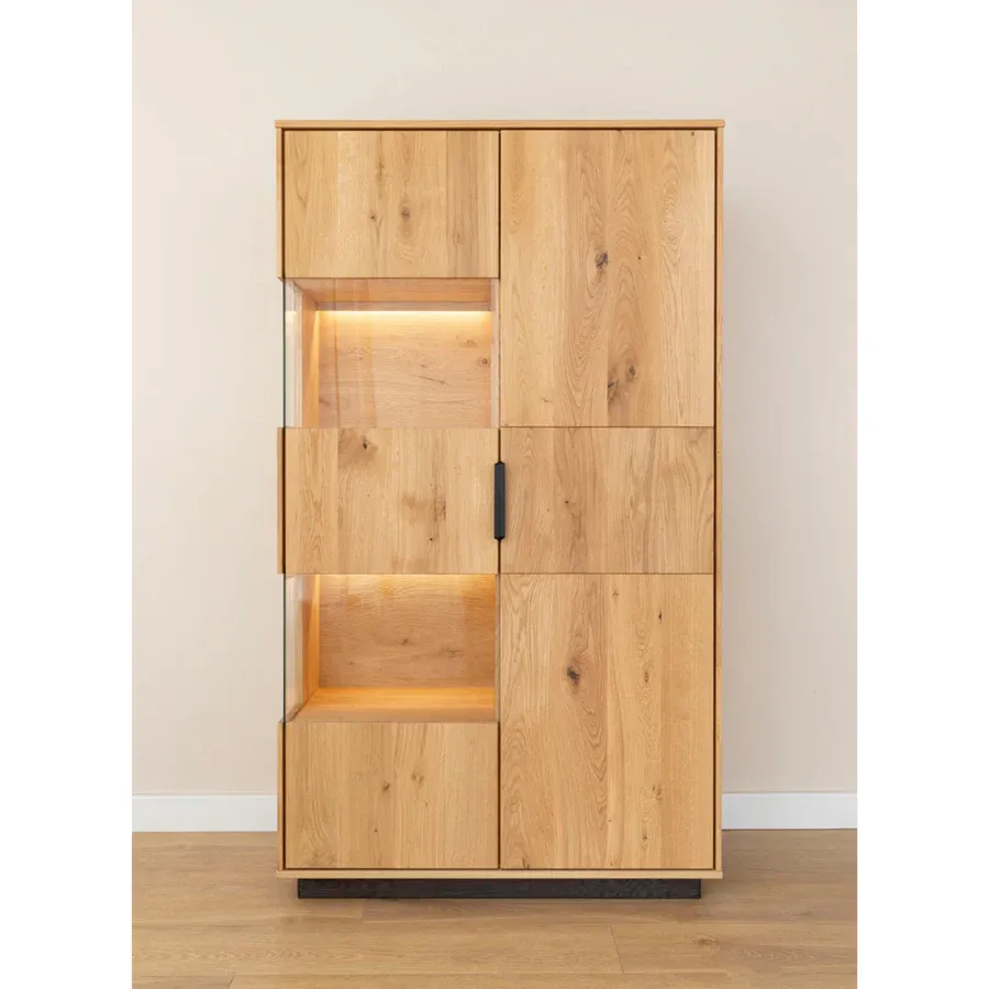 Vitrina Tirano 39x147 cm, Materijal: Masivno Drvo Hrast - Čakovec
