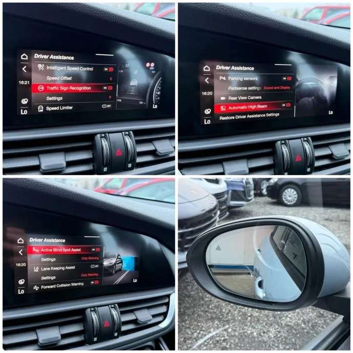 alfa giulia 2.2d automatik ti q4 210ks velika navi°kamera°koža°leasing - slika 28