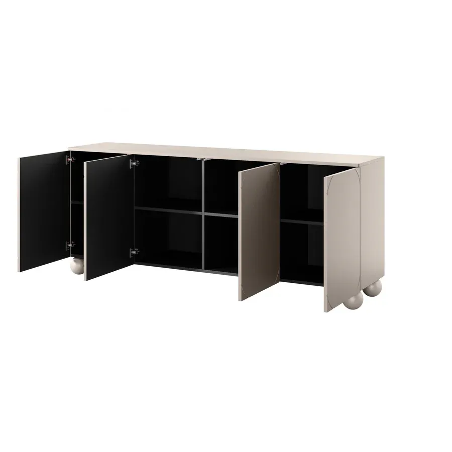 komoda sonatia 200cm, 4 vrata, materijal: mdf - slika 3