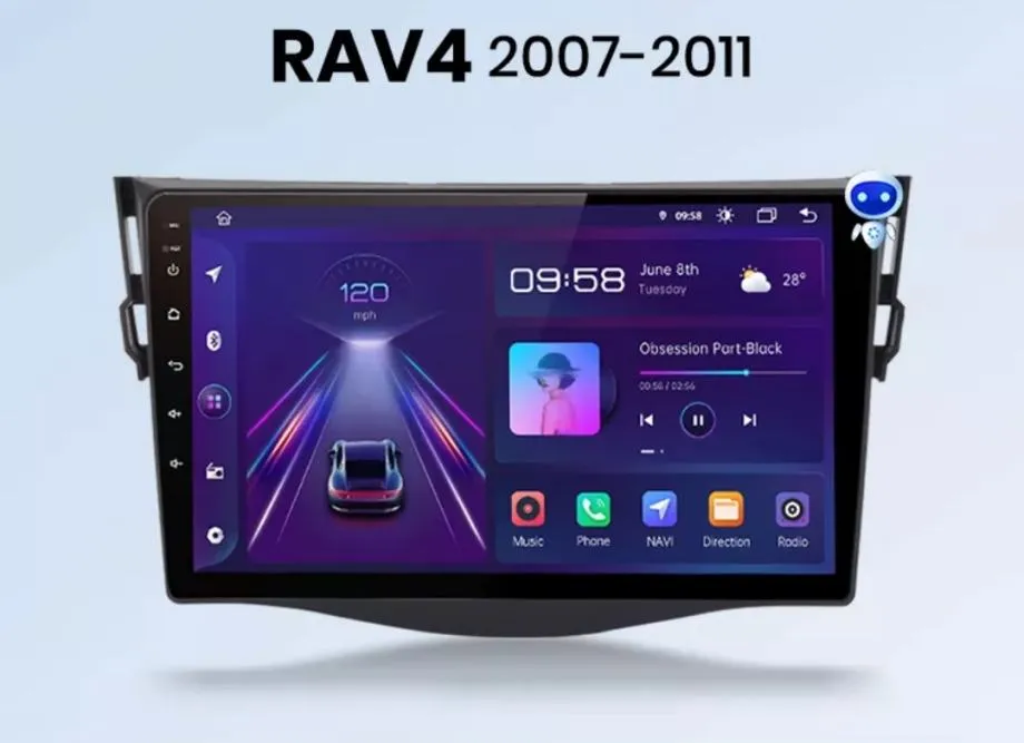 toyota rav4 2007 2008 2009 2010 2011 original radio multimedija wifi - slika 3