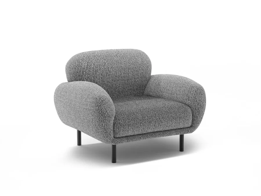 fotelja poppy, 90x72cm, materijal: chenille - slika 2