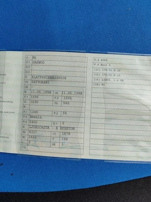 daewoo lanos 1,4 - slika 11