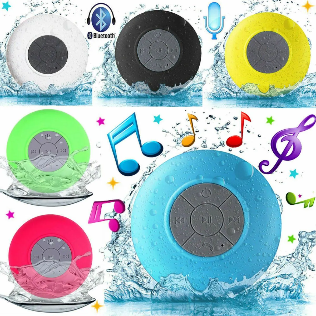shower speaker - vodootporni bluetooth zvučnik u boji po izboru - slika 5