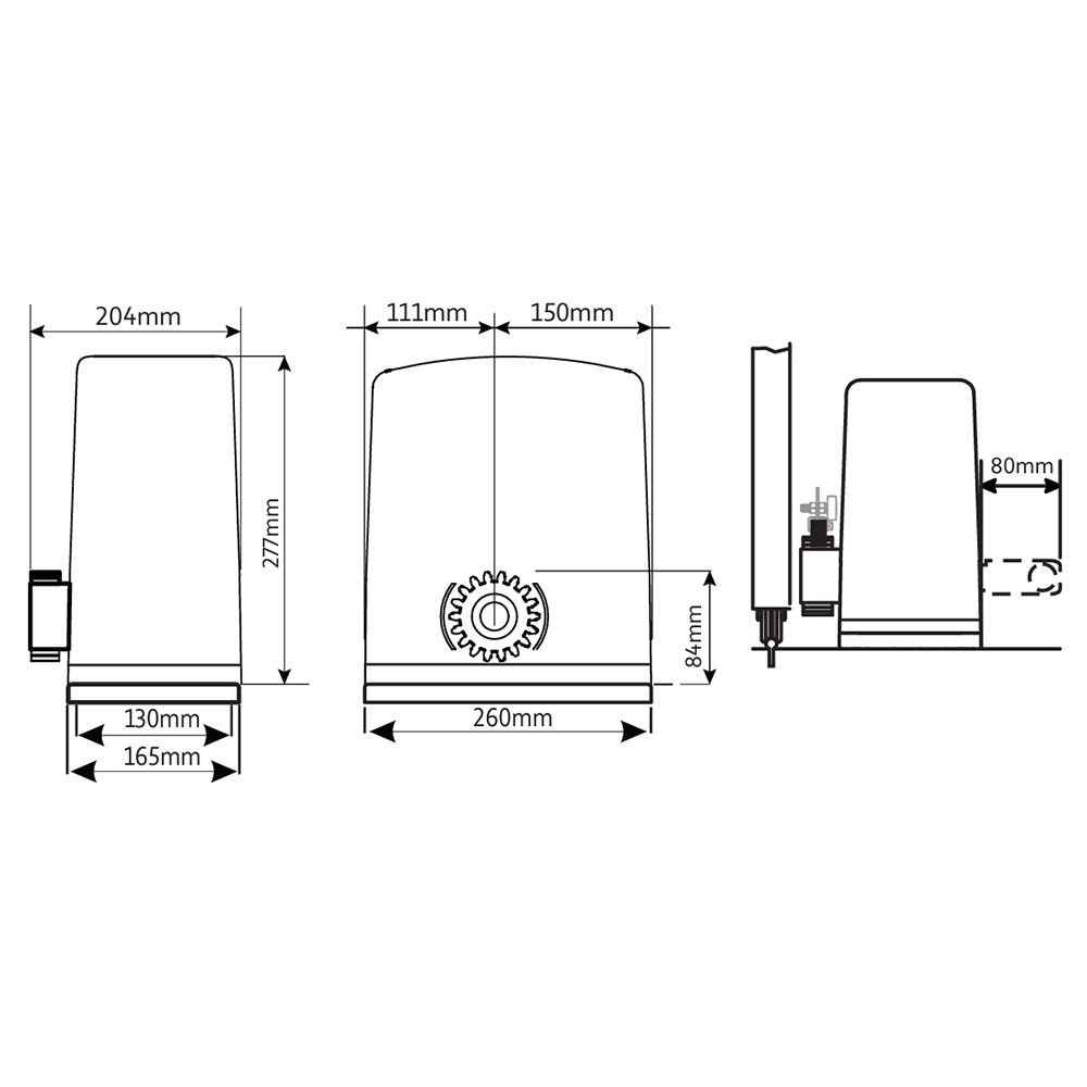 motor za klizna vrata movatic – 500kg - slika 7