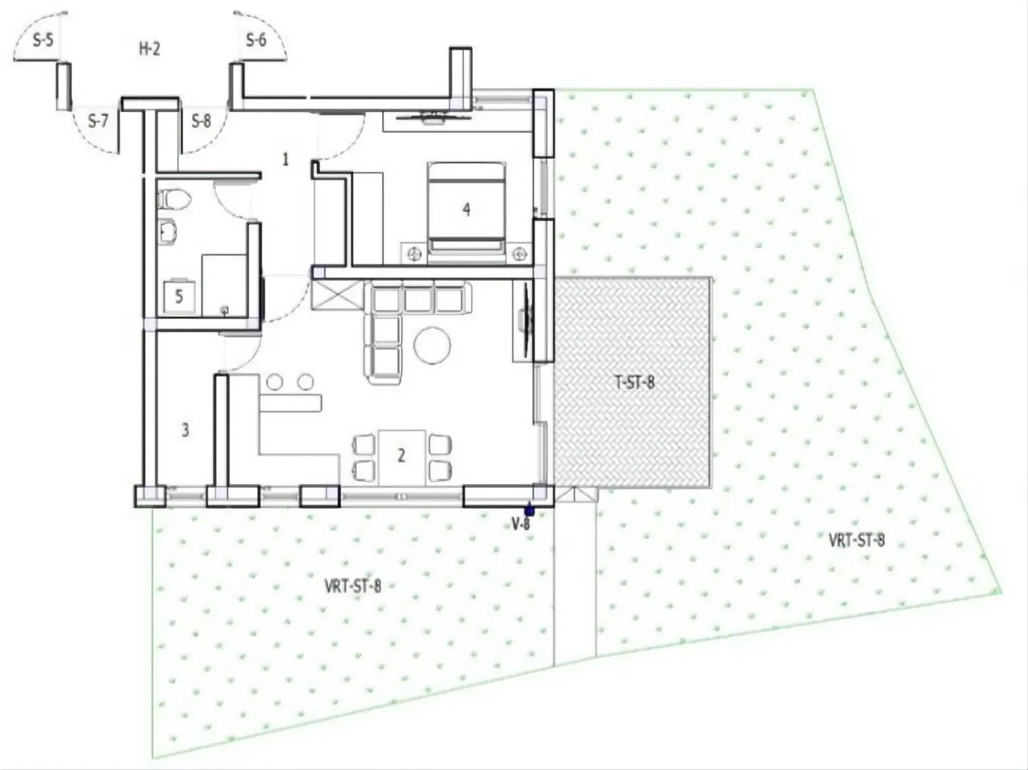 darda, top lokacija, prizemlje, 61,66 m2 - slika 3