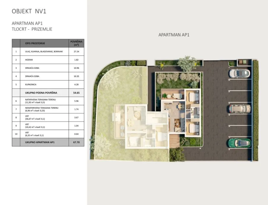 novalja, projekt olive tree, 74 m2, blizina centra i gradske plaže - slika 8