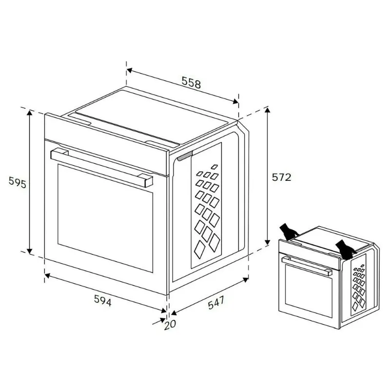 beko pećnica bbsm12340x, s teleskopskim nastavkom koji se može naknadn - slika 7