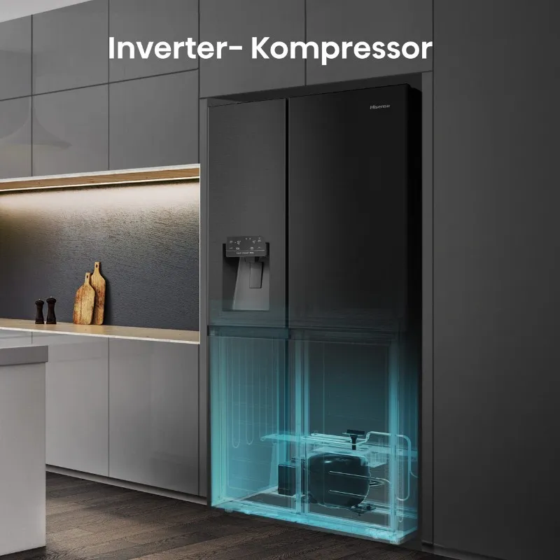 hisense side-by-side rs818n4tfc, 179 cm visine, 91 cm širine, metalcoo - slika 6