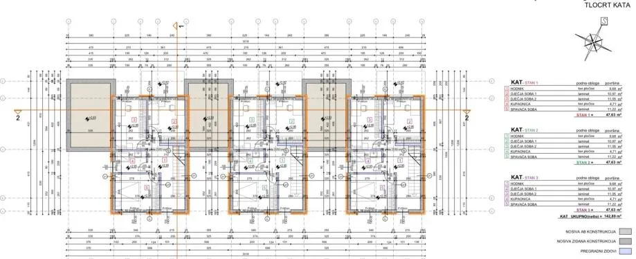 kuće u nizu: osijek, katnice, 127.11 m2 + garaža i vrt novogradnja - slika 5
