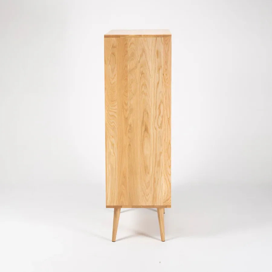 komoda mua 74.3x131.8cm, materijal: puno drvo hrast - slika 10