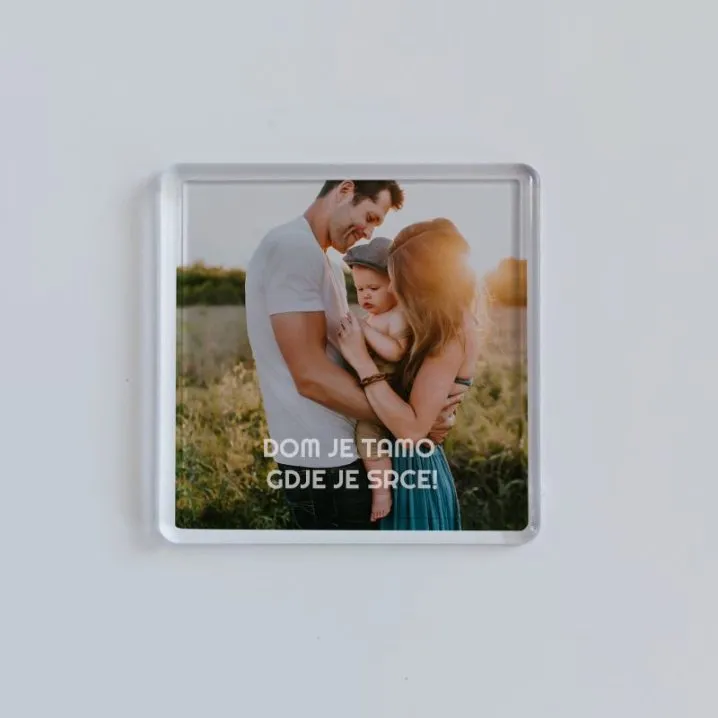 Personalizirani fotomagnet s tekstom i fotografijom po izboru - Osijek