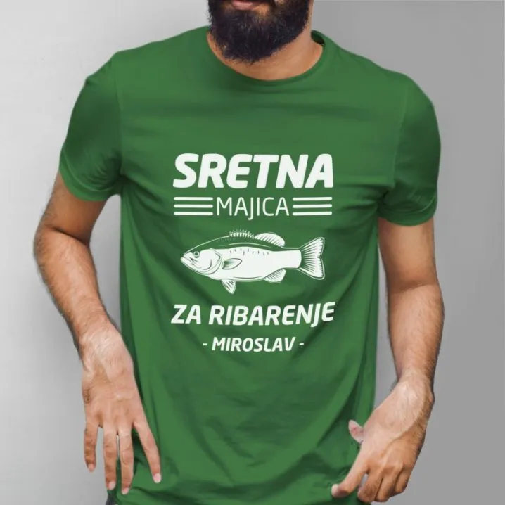 personalizirana sretna majica za ribarenje - slika 3