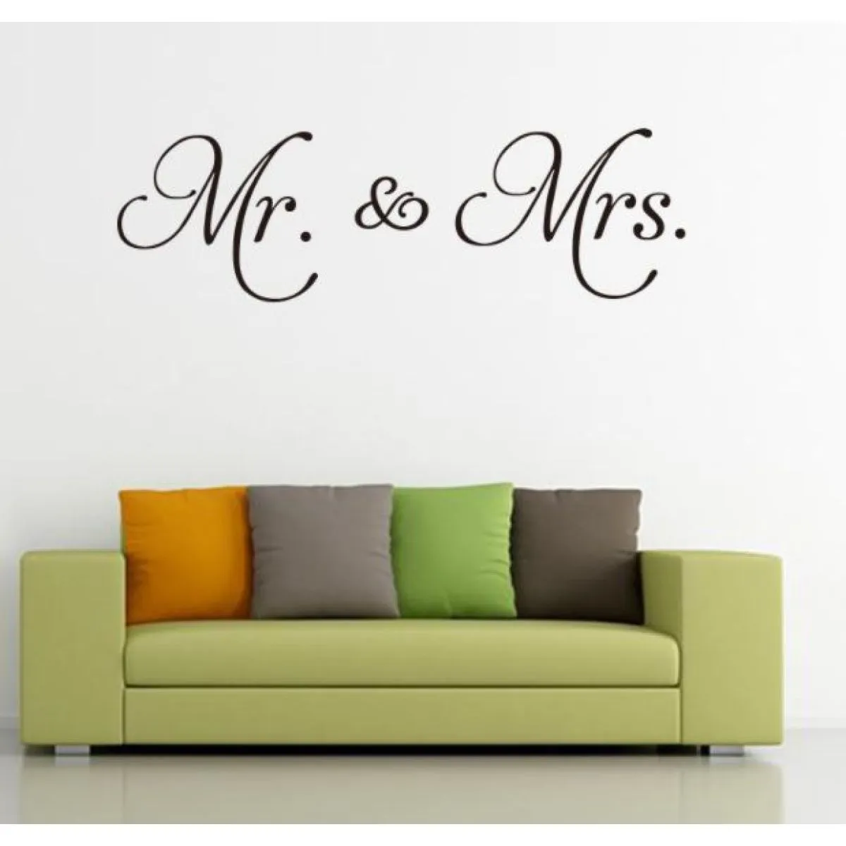 zidna naljepnica mr and mrs 90x30cm - slika 4