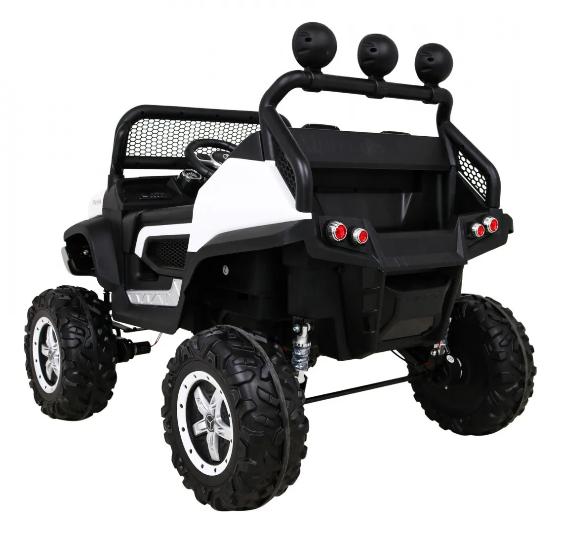 licencirani auto na akumultor mercedes benz unimog s - bijeli - slika 5