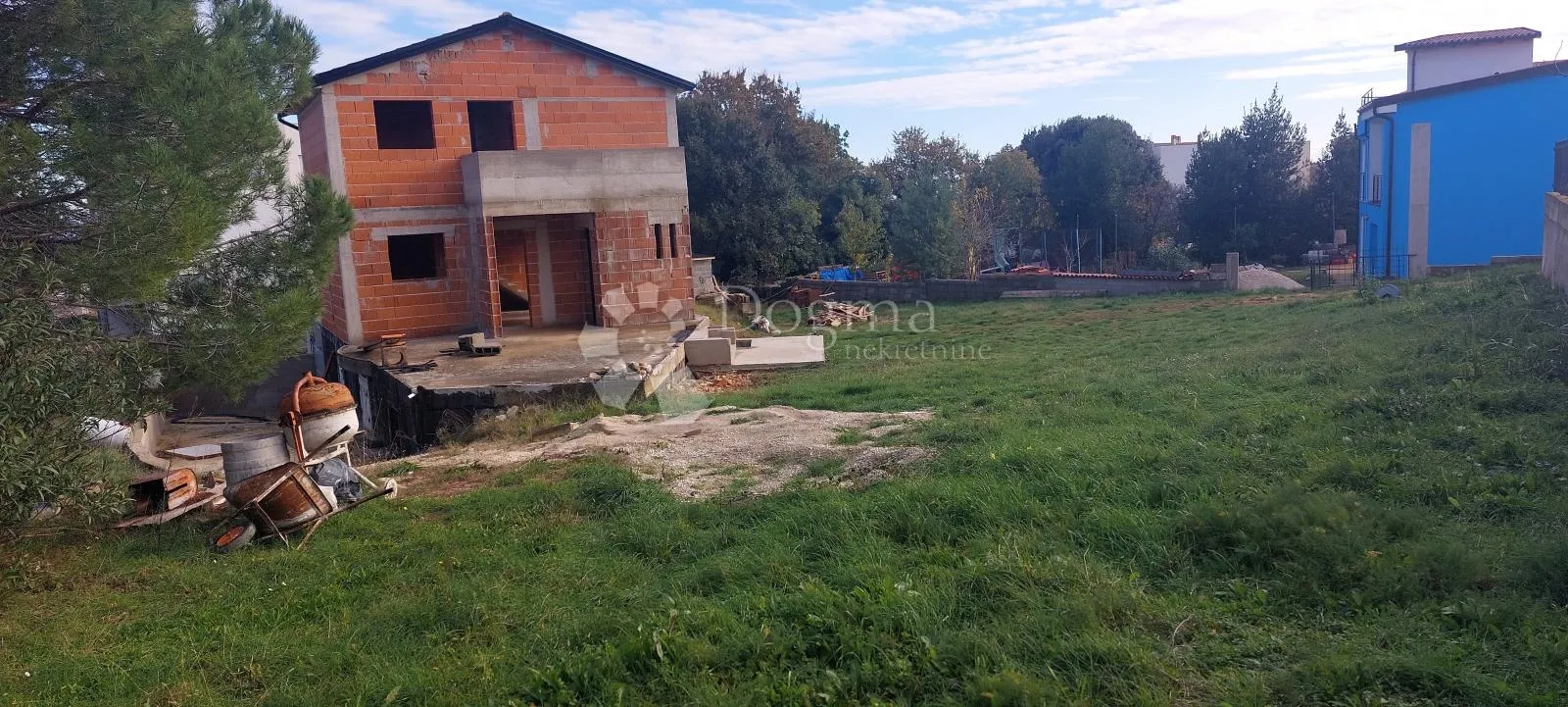 kuća, roh bau, ližnjan, pogled more - slika 6