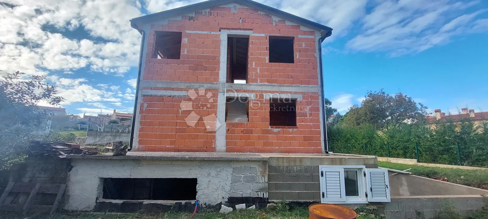 kuća, roh bau, ližnjan, pogled more - slika 11