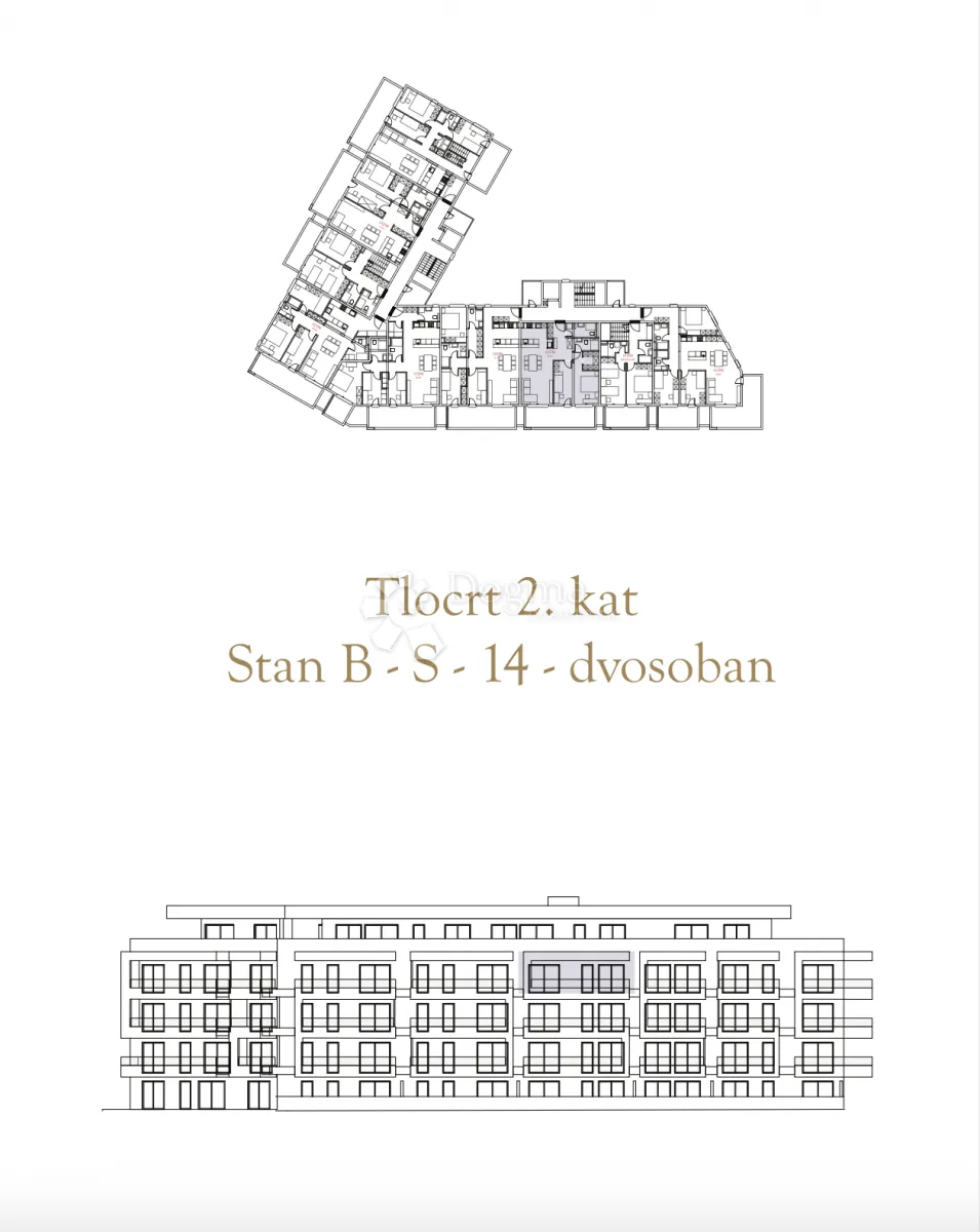 dvosoban stan u novogradnji, 2. kat (b-s14) - slika 2
