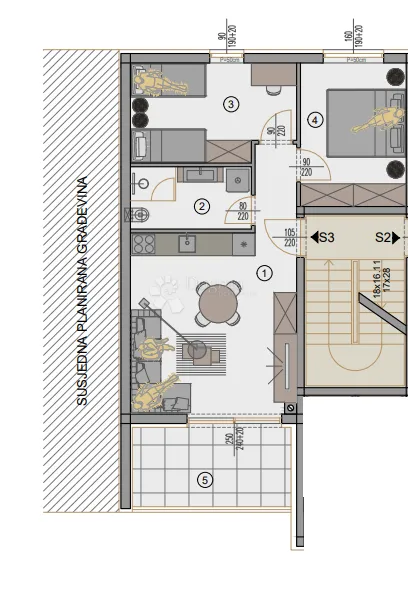 novogradnja pula - 62 m2, 1. kat (z6s3) - slika 4