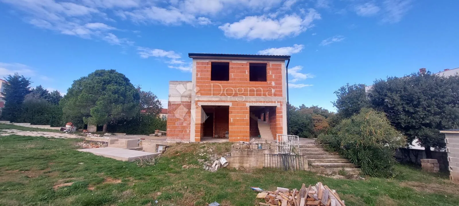 kuća, roh bau, ližnjan, pogled more - slika 4