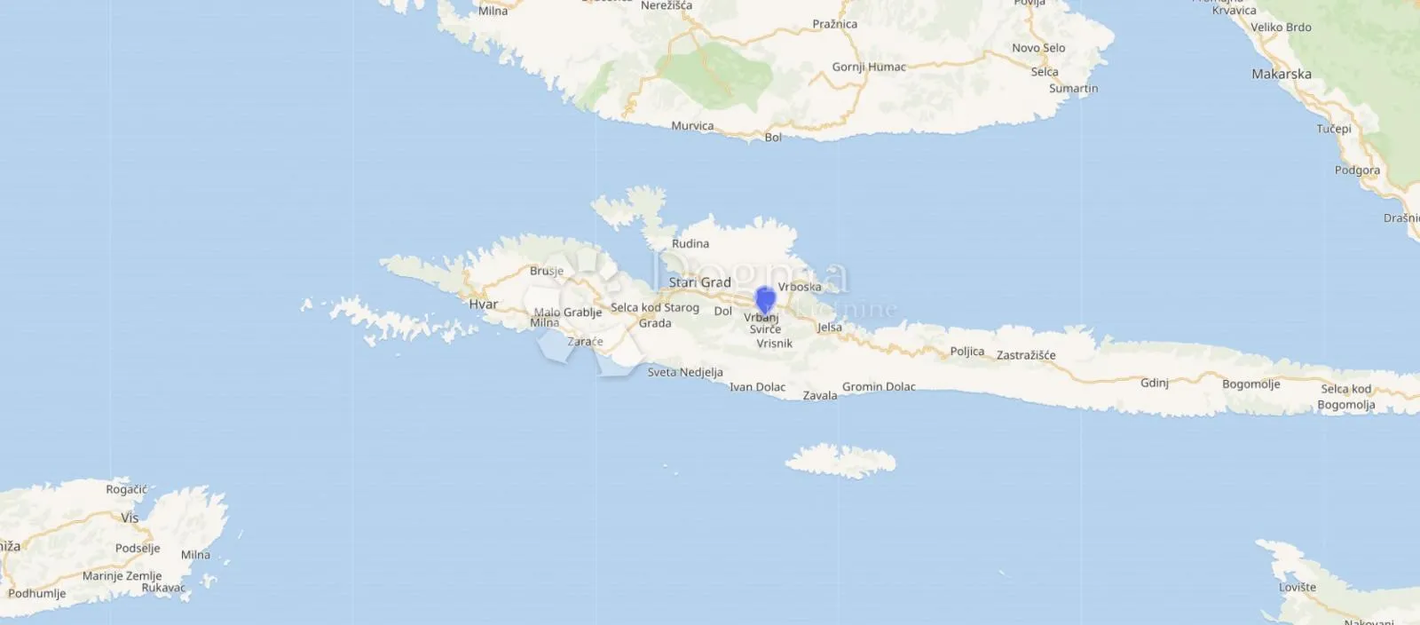 hvar, vrbanj, 7434 m2, poljoprivredna parcela s pristupom - slika 3