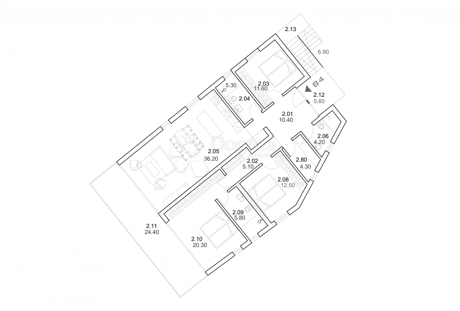luksuzni apartman uz more b4 - slika 30