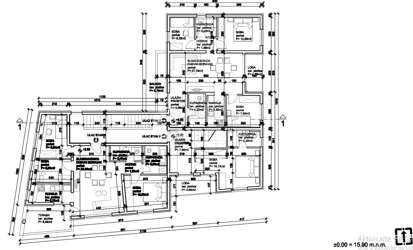 penthouse kaštel sućurac 147,51m2 - slika 11