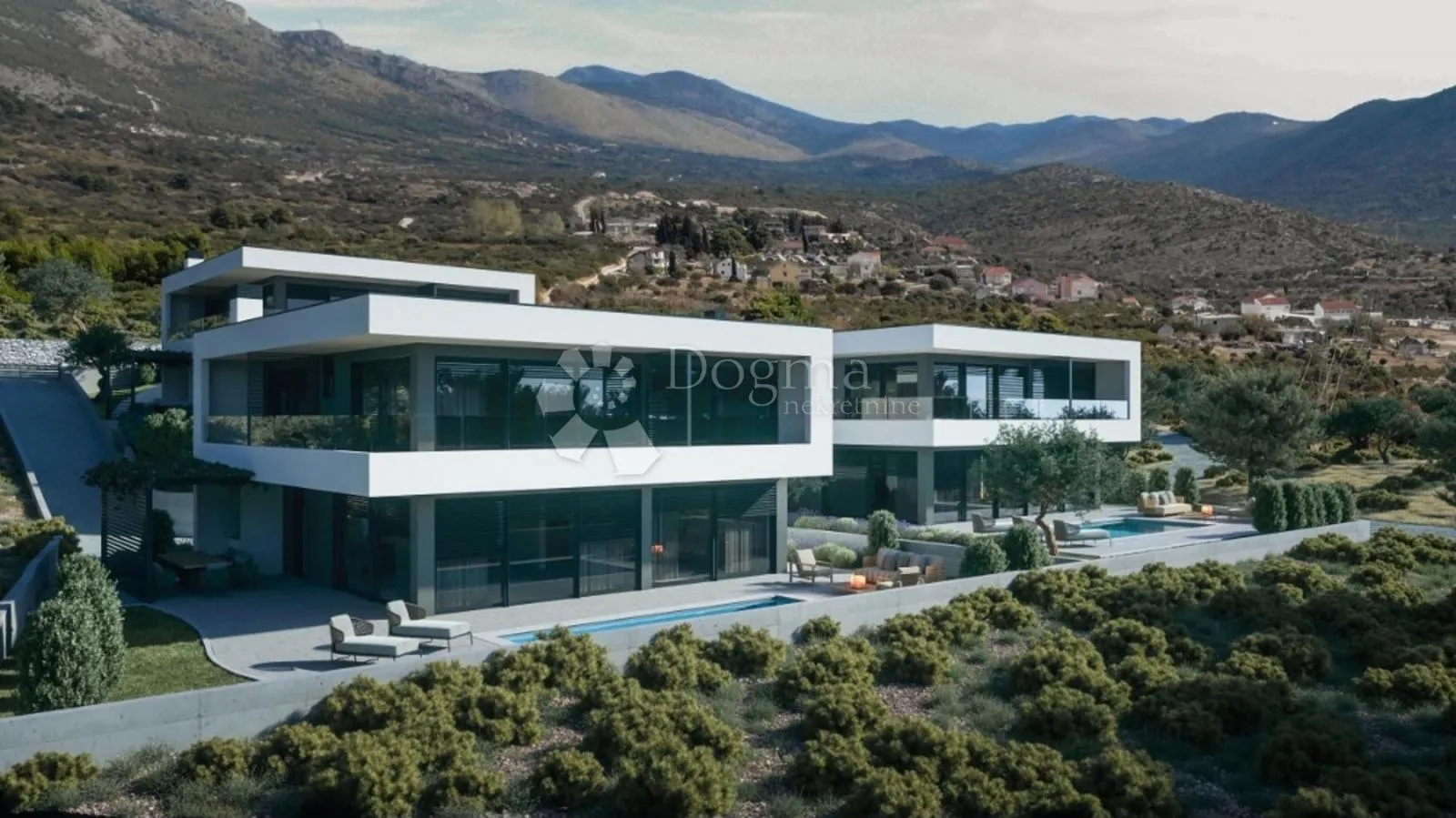 moderna vila u grebaštici s pogledom na more – započeta gradnja, bazen, mirna lokacija - slika 2