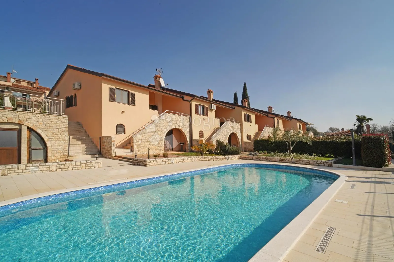 poreč okolica, kuća s panoramskim pogledom na more i bazenom - slika 25
