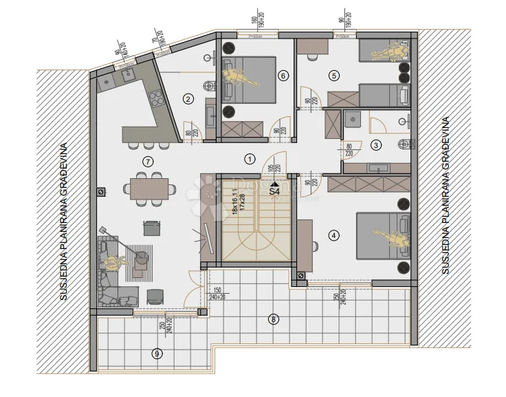 novogradnja pula - 140 m2, 2. kat (z5s4) - slika 2