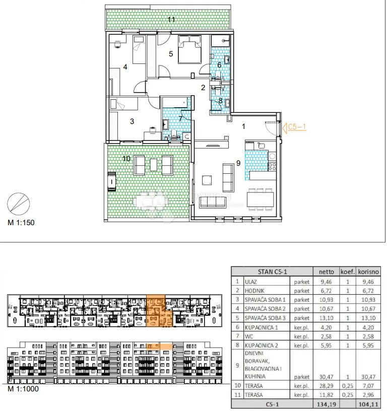velika gorica, novogradnja, četverosoban stan 104.11 m2, 5.kat - slika 13
